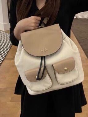 Coach Pennie Backpack in a colorblock